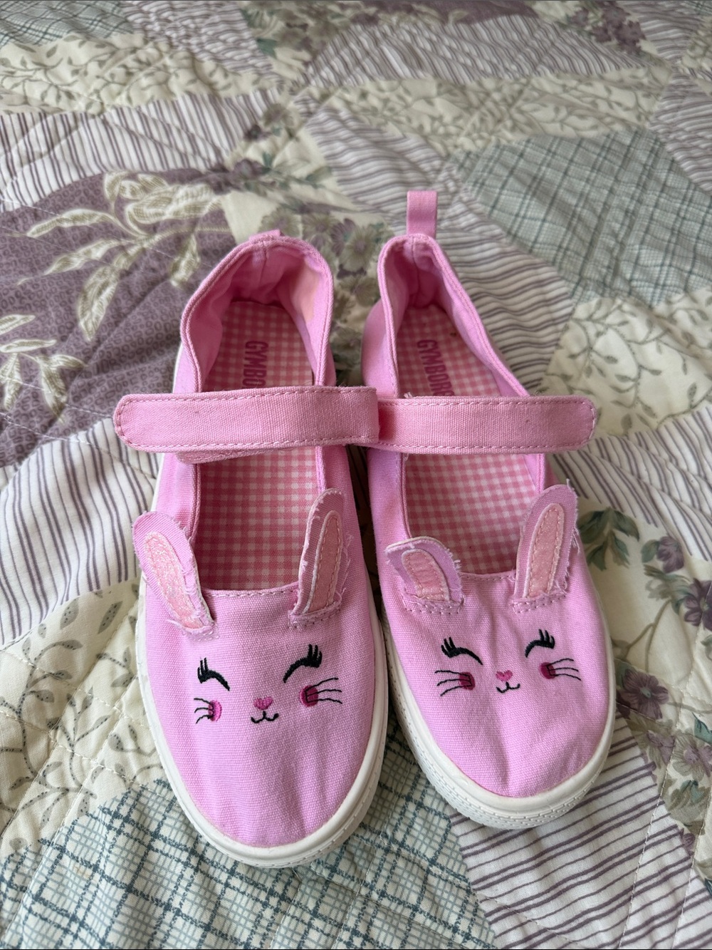 Gymboree Pink Bunny Mary Jane Sneakers